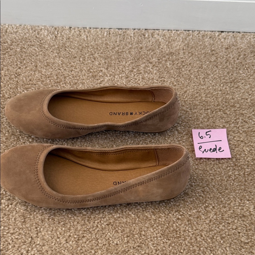 Lucky Brand Emmie Style Women's Suede and Leather Flats Size 6.5 & 7 - Picture 16 of 16